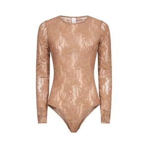 Zimmermann Women Brown Lace Bodysuit